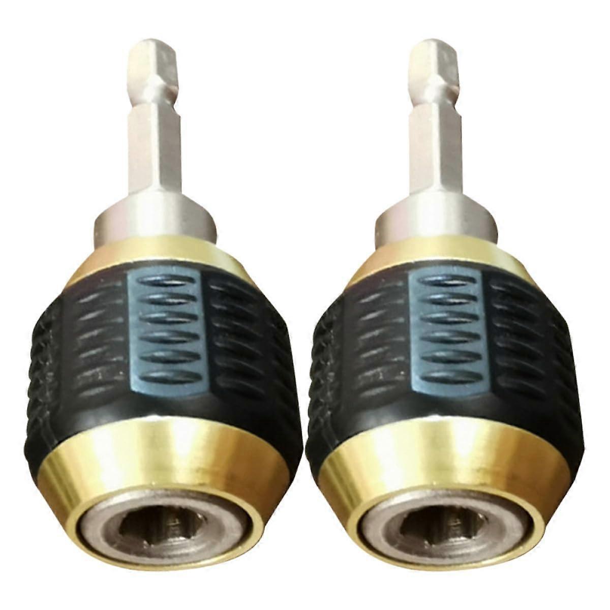 2pcs Quick Release Hex Shank Drill Adapter Socket Converter for Impact Driver and Power Drill Use