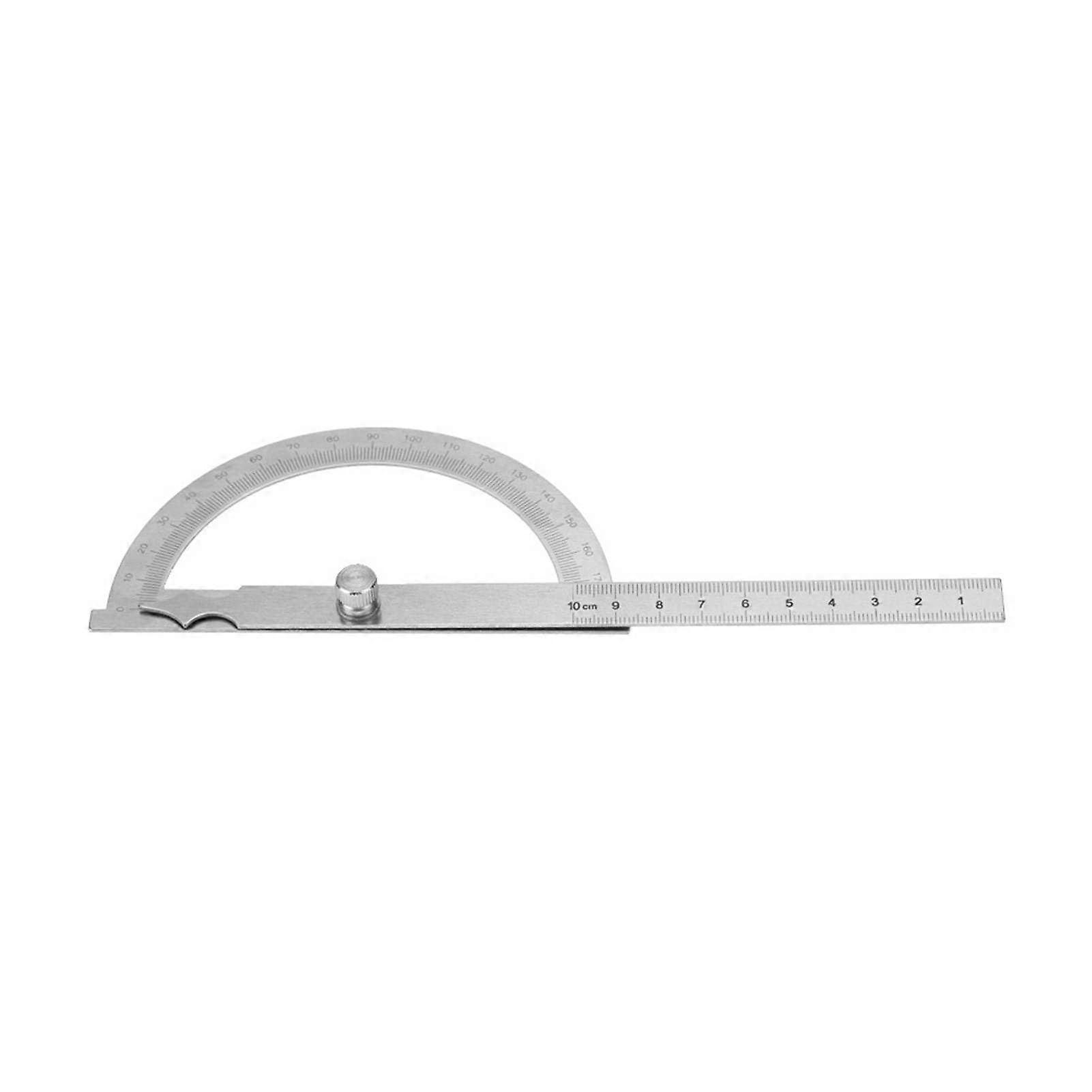 Stainless Steel Protractor and Angle Finder Ruler 2in1 with Locking Nut, Clear Scale, 15cm