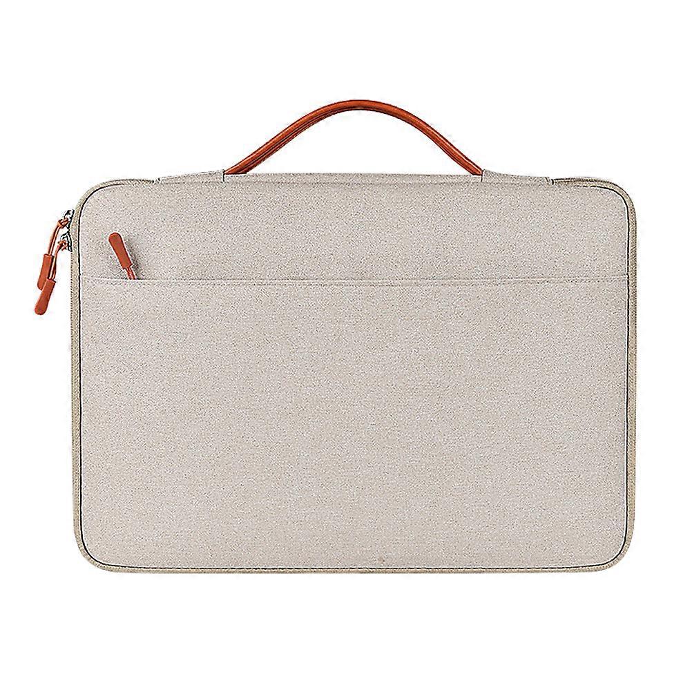 Computer Handbag Laptop Pouch for Storage Use 1Pcs Khaki Carrying Bag