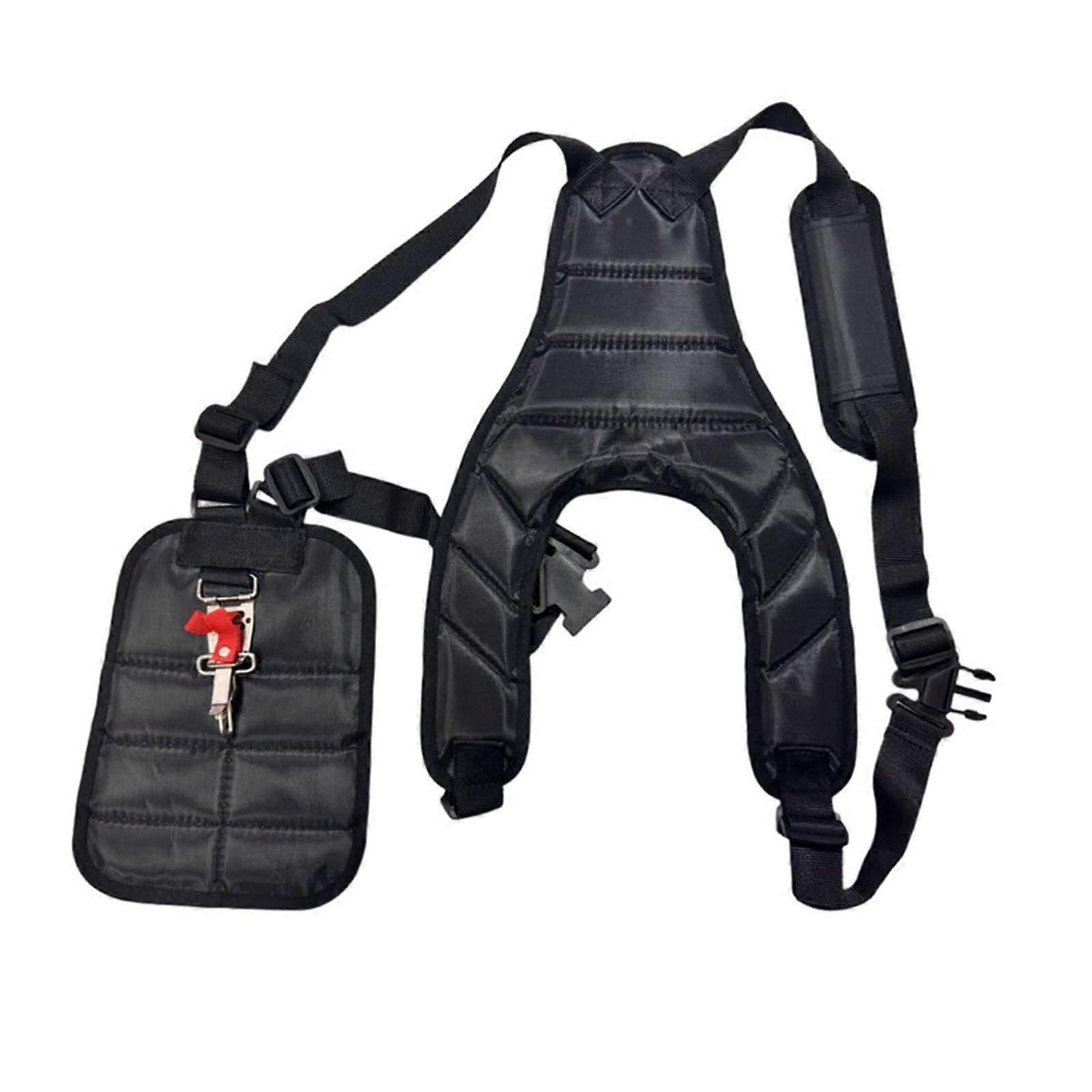 Trimmer Shoulder Strap with Adjustable Double Harness for Garden Tools and Even Weight Distribution