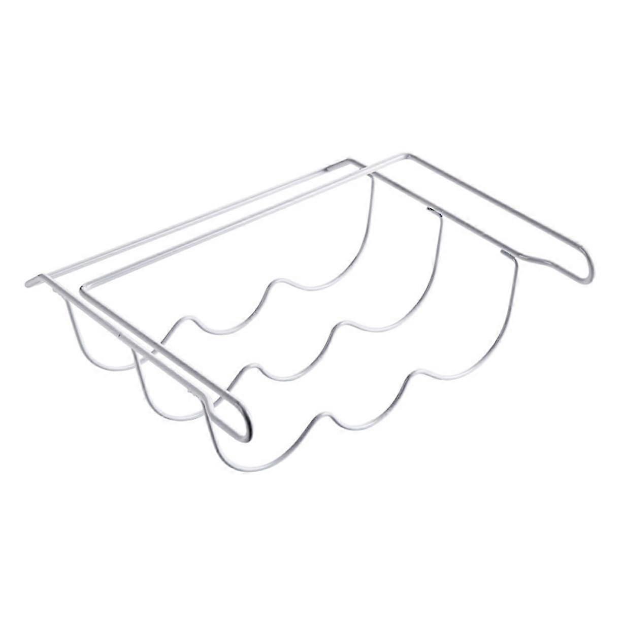 Fridge Wine Rack UnderShelf Bottle Holder for Kitchen Beer and Wine Storage Organizer White