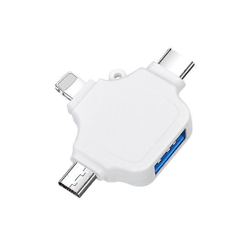 Lightning/USB Type-C/Micro-USB to USB 3 in 1 OTG Adapter