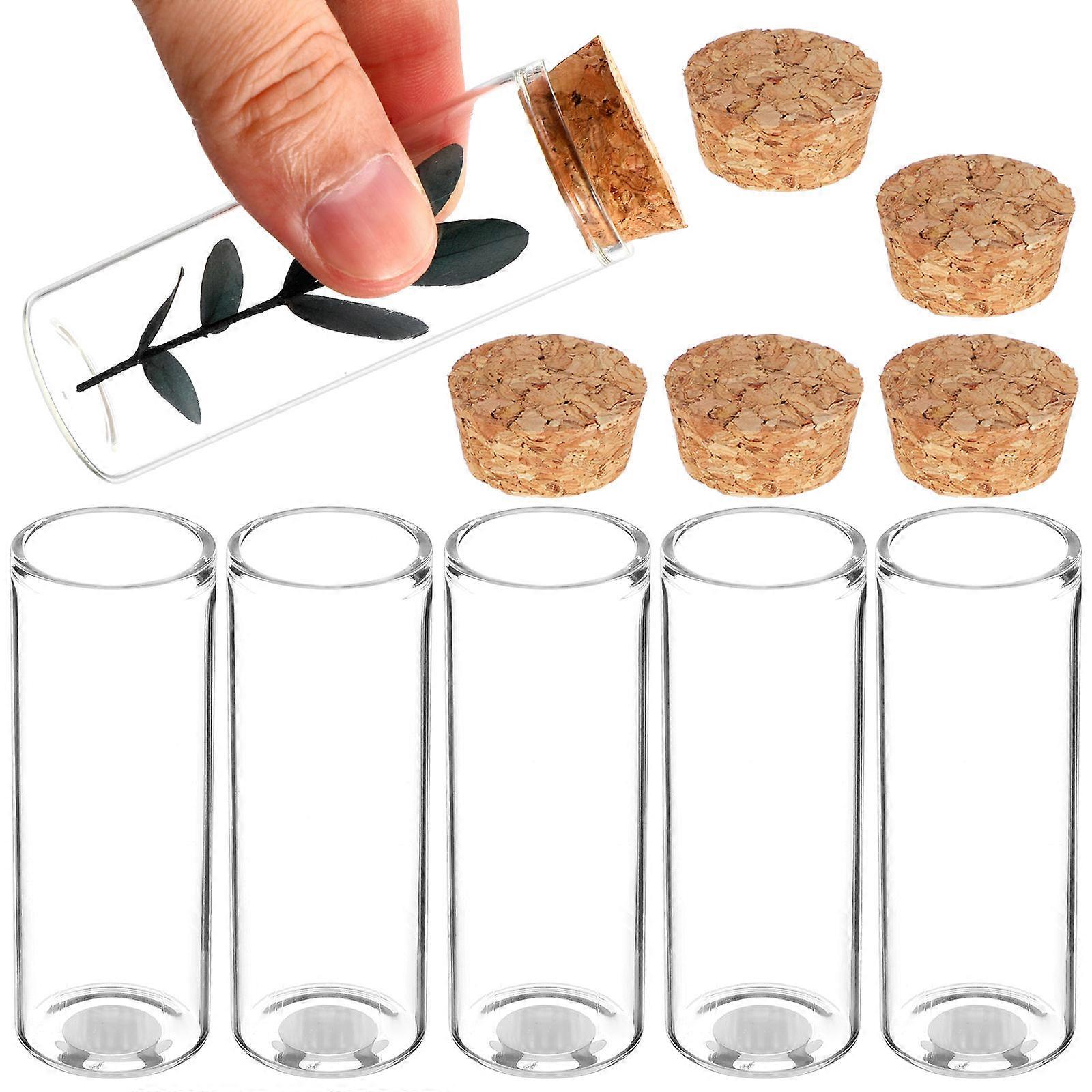 Storage Bottles for Storage Use 50Pcs Borosilicate Glass Tubes