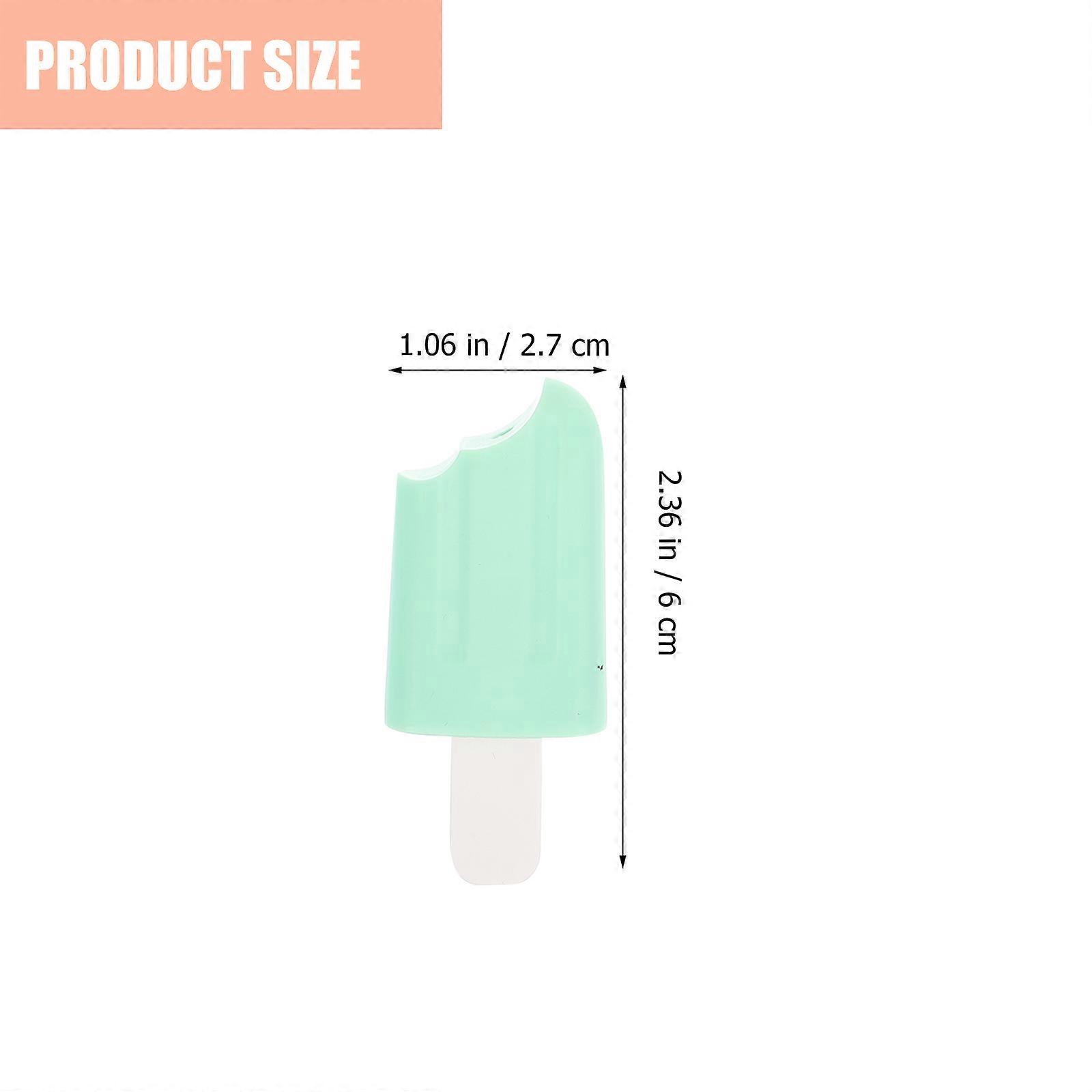 Plastic Marking Pens for Students 6Pcs Ice Cream Shape Highlighter Set