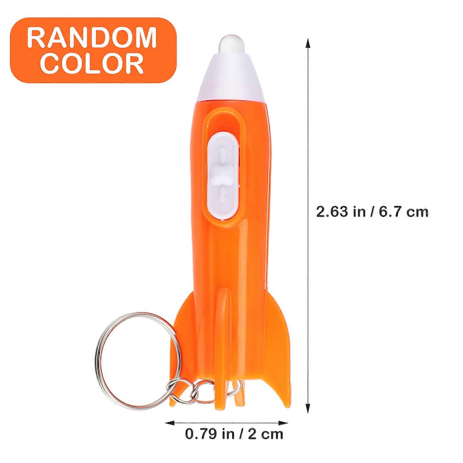 Assorted Color Rocket Head Key Pendants for Decor Creative Design 30Pcs Pack