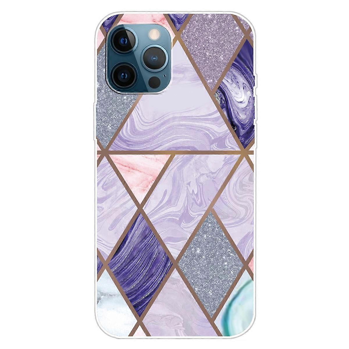 For iPhone 16 Pro Max Case Abstract Marble Pattern Printing TPU Phone Cover