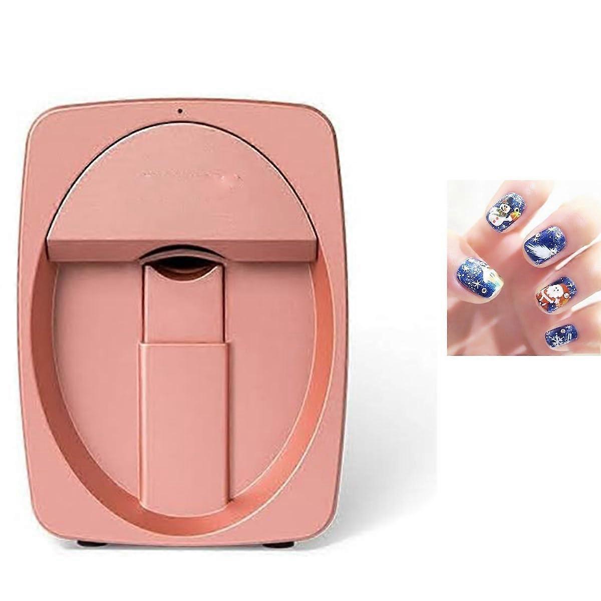 Digital Mobile Nail Art Printer with Smart App Control, Fast Precise Printing, Gold Finish
