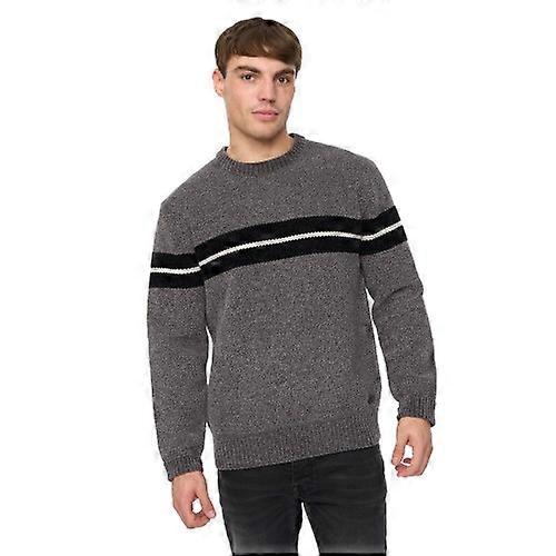 Crosshatch Mens Roundall Chenille Knitted Jumper