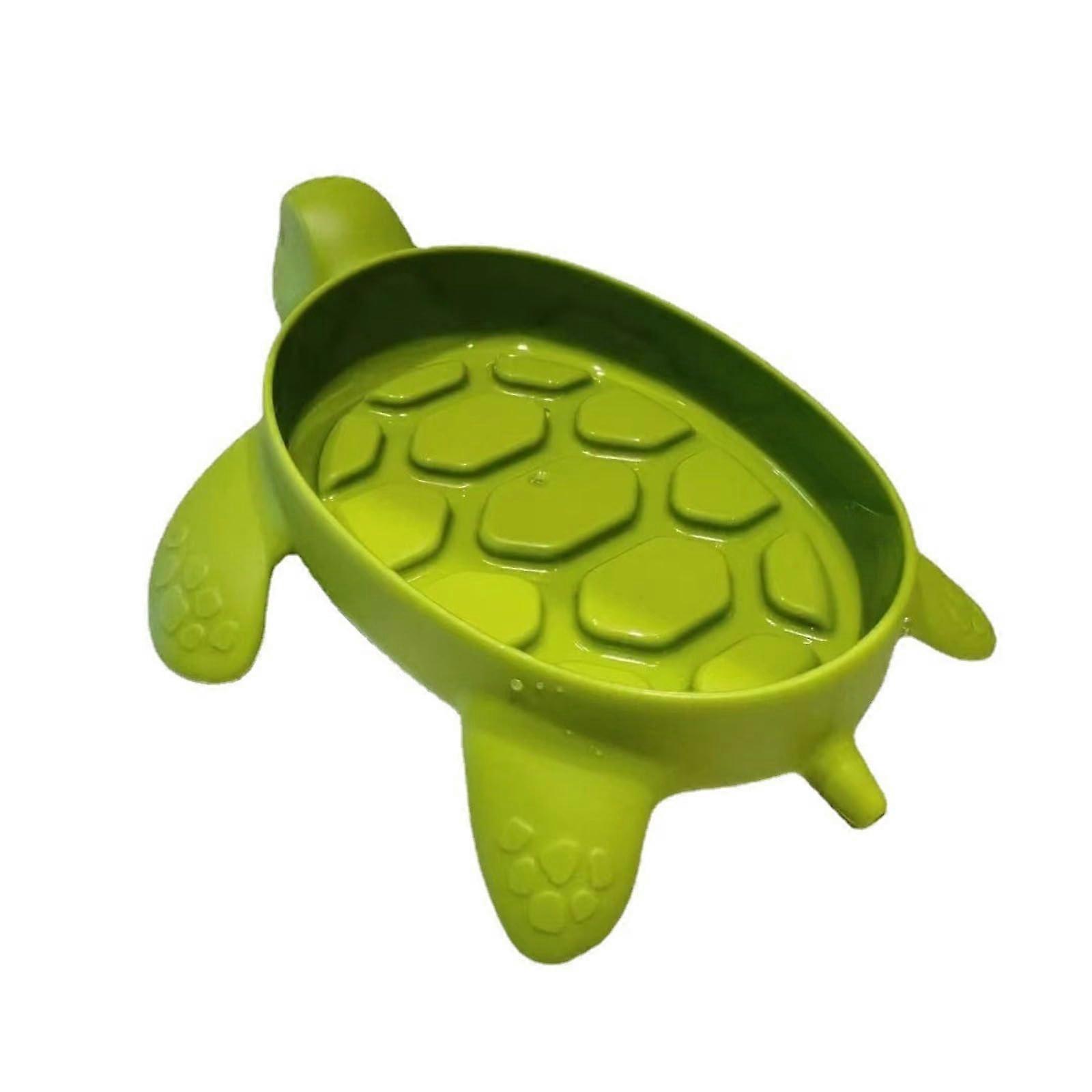 Turtle Soap Dish with Cute Design, AntiSlip Base and Quick Drainage for Bathroom Sink