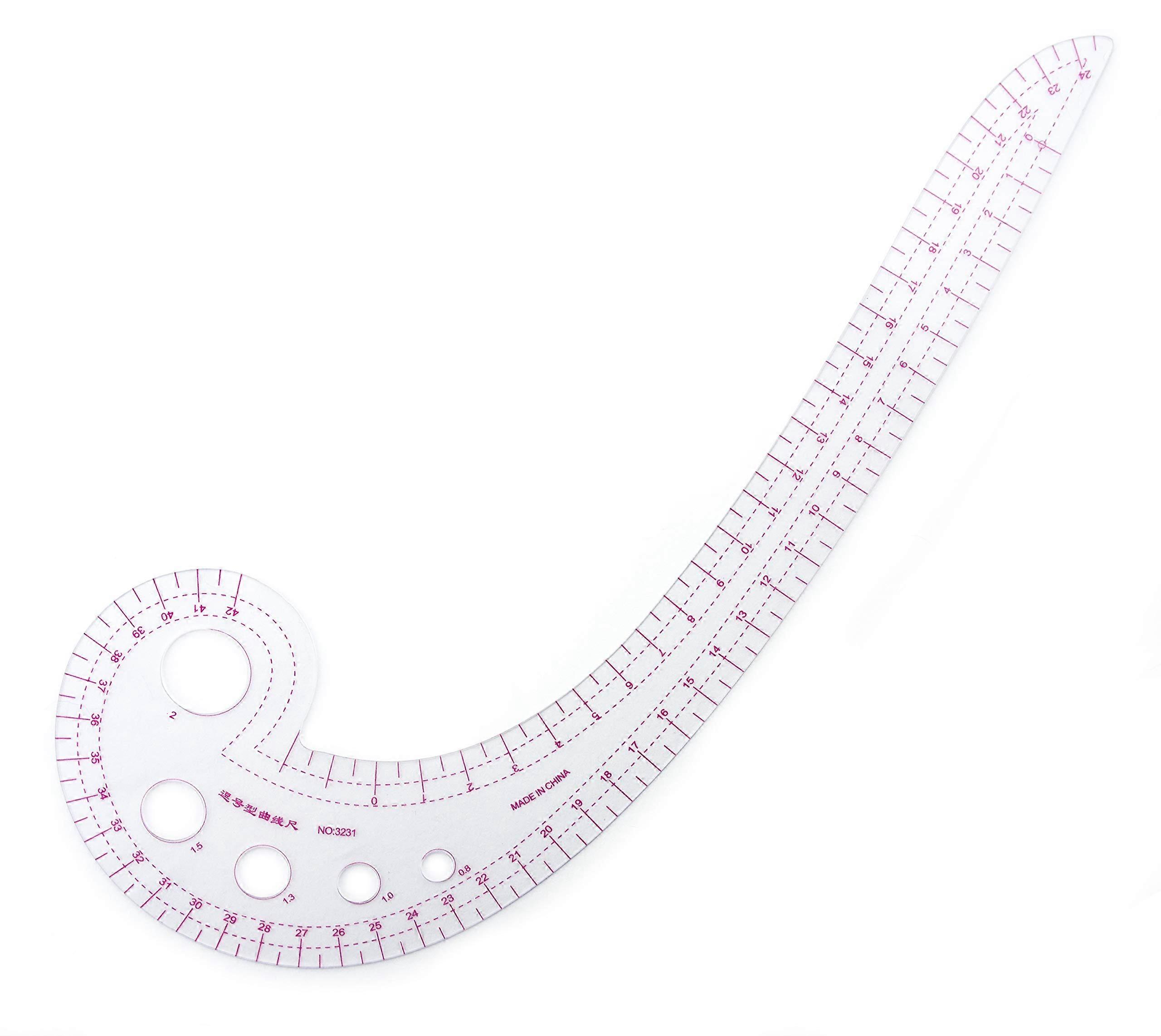 MultiPurpose French Curve Pattern Ruler 41cm for Precision Sewing and Dressmaking