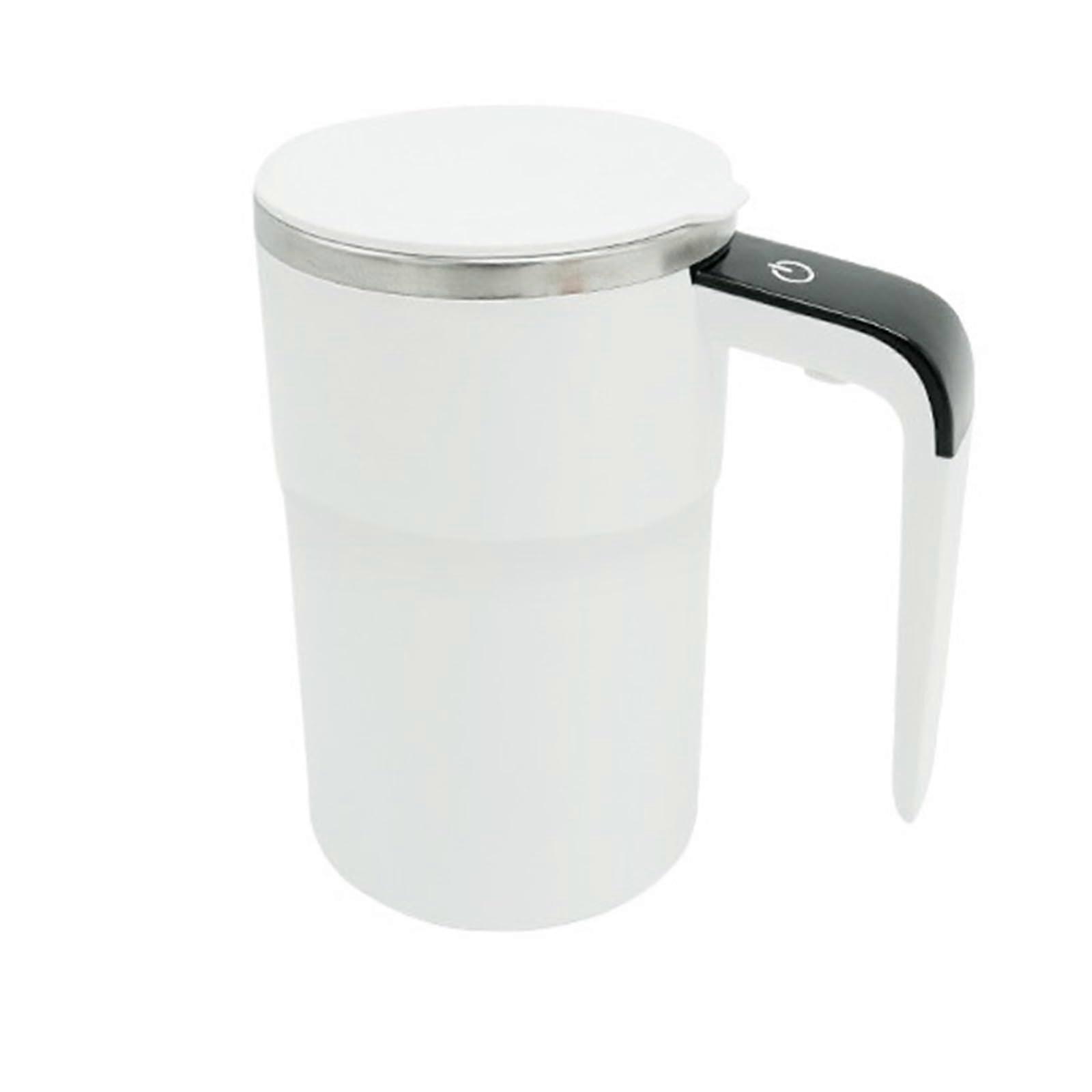 USB Rechargeable Self Stirring Coffee Mug 380ml with Automatic Magnetic Mixing and Temperature Display