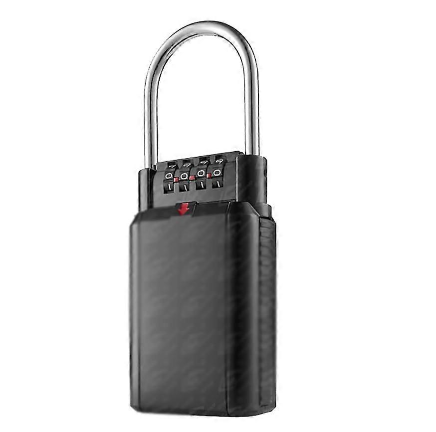 Key Lock Box with Large Capacity, 4Digit Resettable Combination, Weatherproof Outdoor Key Safe