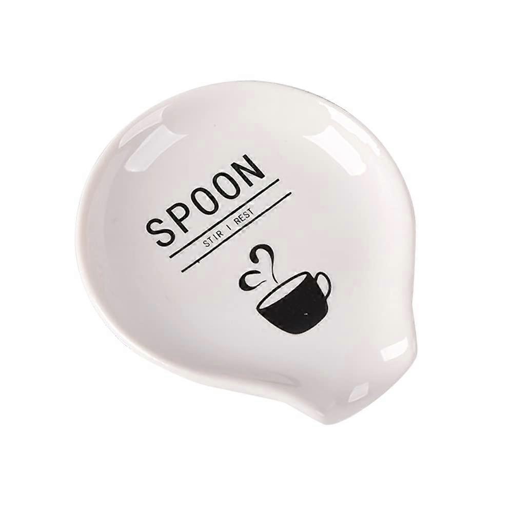 Coffee Spoon Rest Ceramic Holder for Kitchen Counter Coffee Station Decor Dishwasher Safe