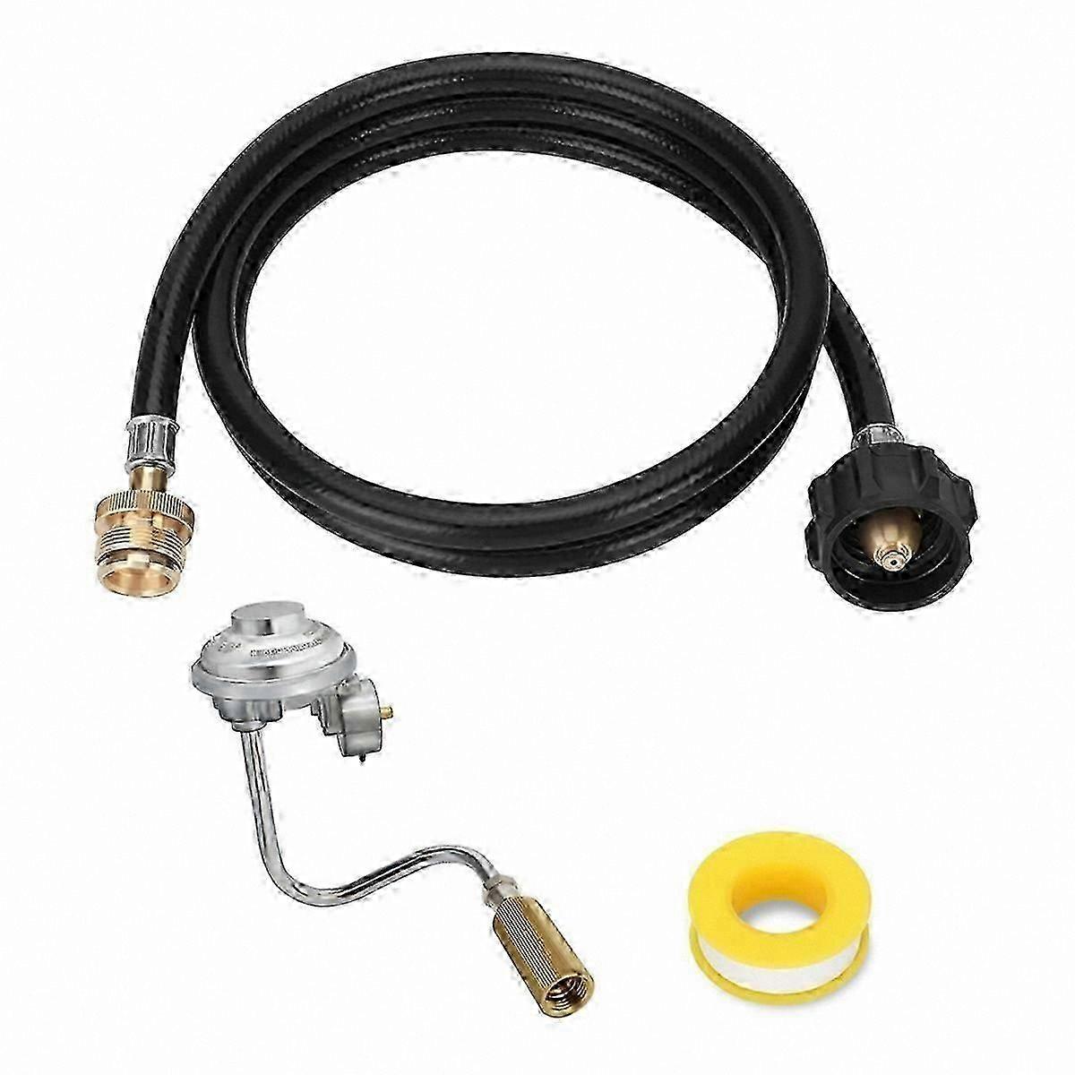 Propane Adapter Hose Replacement for Portable Grills with Regulator