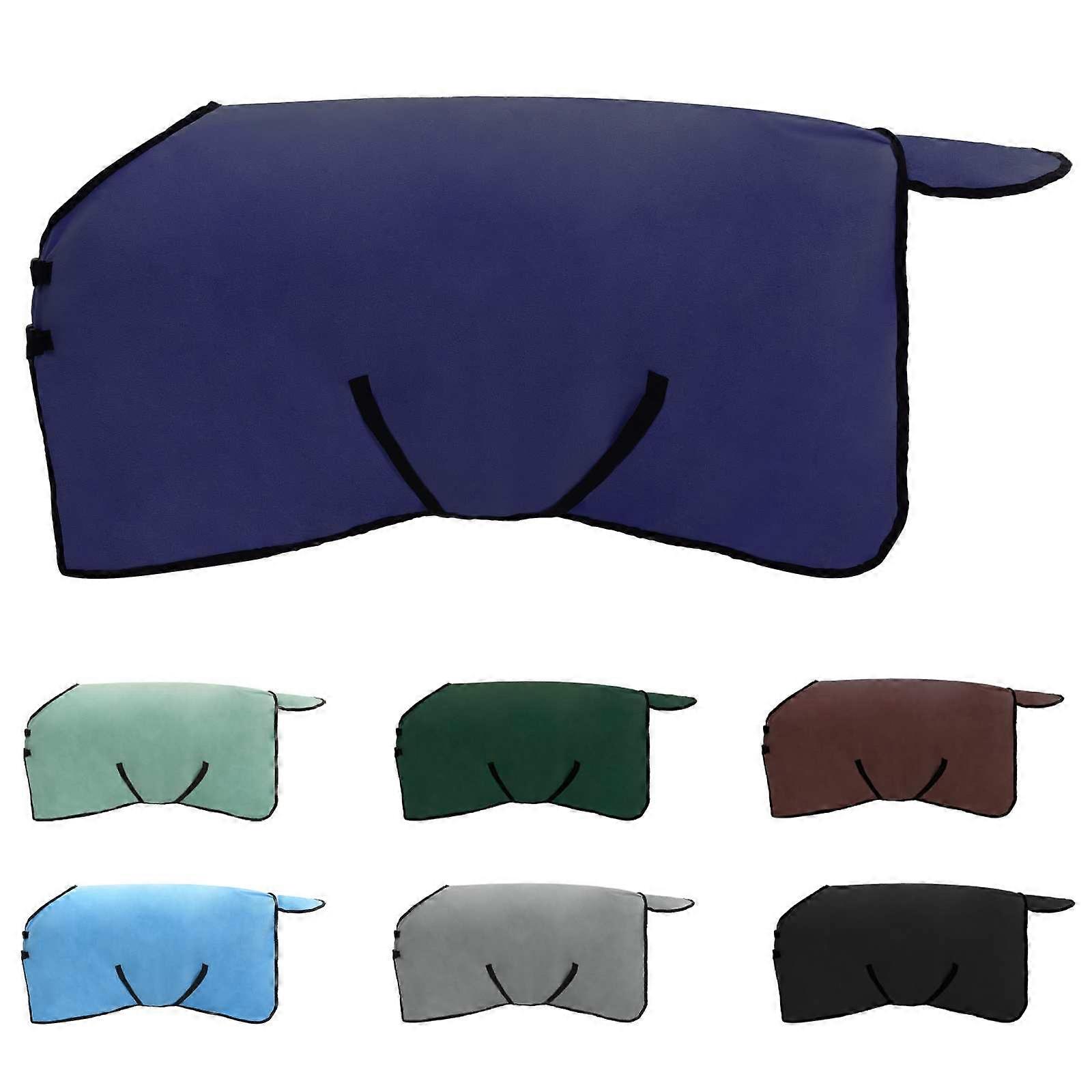 vidaXL Paardendeken Marineblauw Polyester