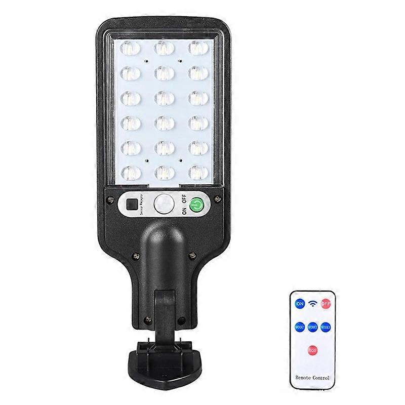 616 Motion Sensor Solar Powered Outdoor Garden Wall Light with Remote Control