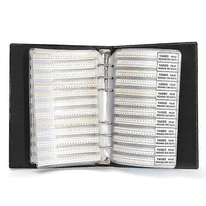 8500pcs 0402 1% SMD Resistor Assortment Kit, 170 Values  Precision SMT Chip Set Sample Book