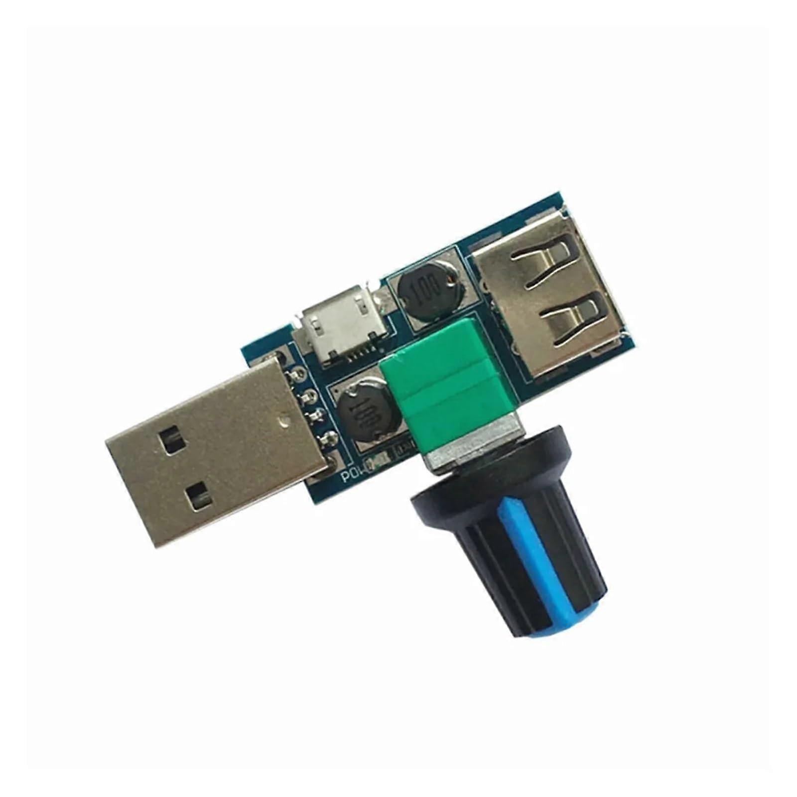 USB Fan Speed Controller DC 4V12V Adjustable Wind Regulator with Switch for Easy Connection