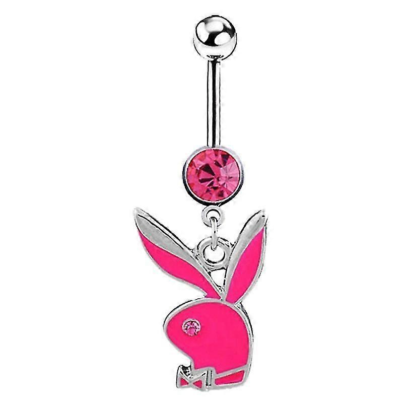 Cute Rabbit Fox Dangle Belly Navel Piercing Button Ring8279203812907