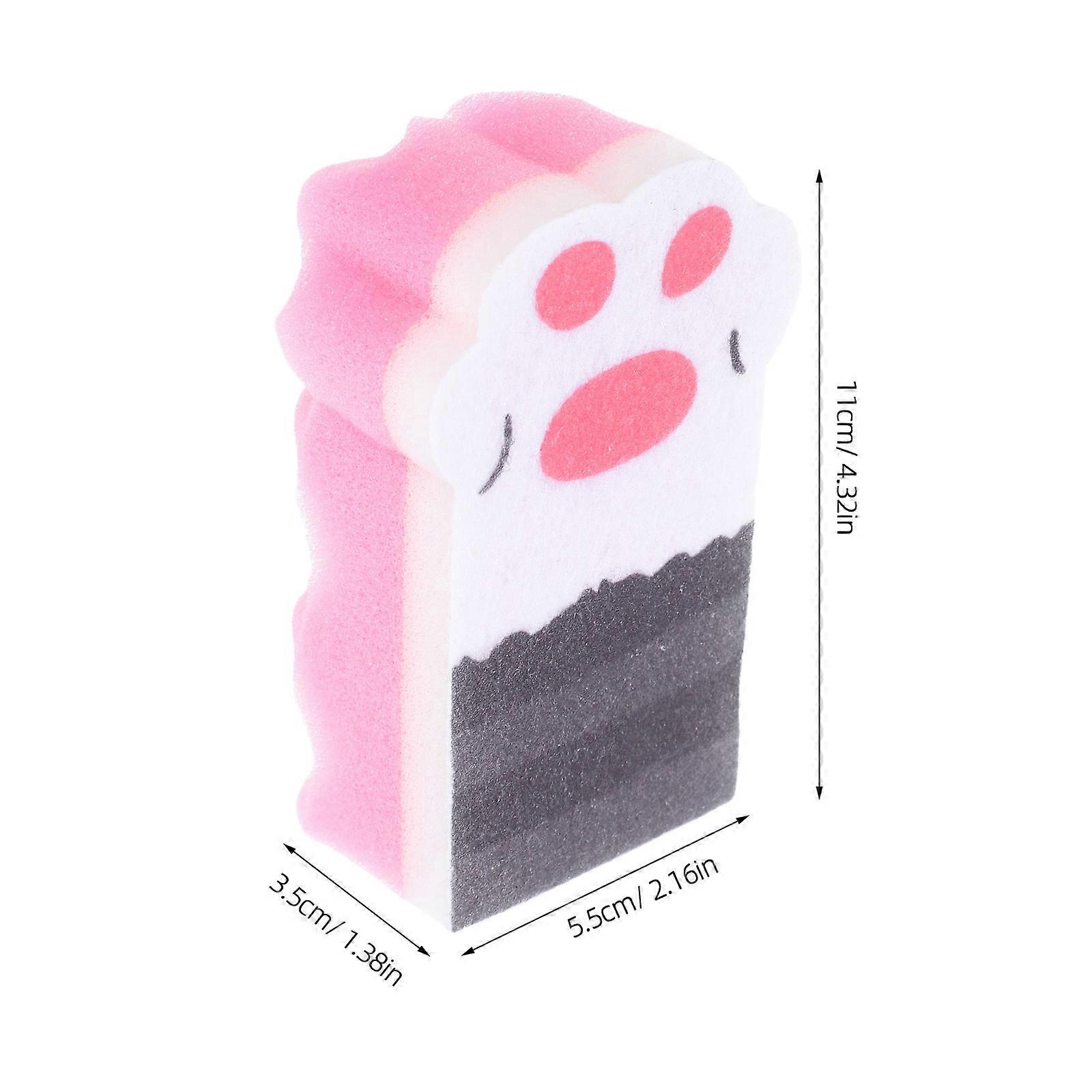 Cat Claw Sponge Thickened Sponge for Kitchen Cleaning 3Pcs