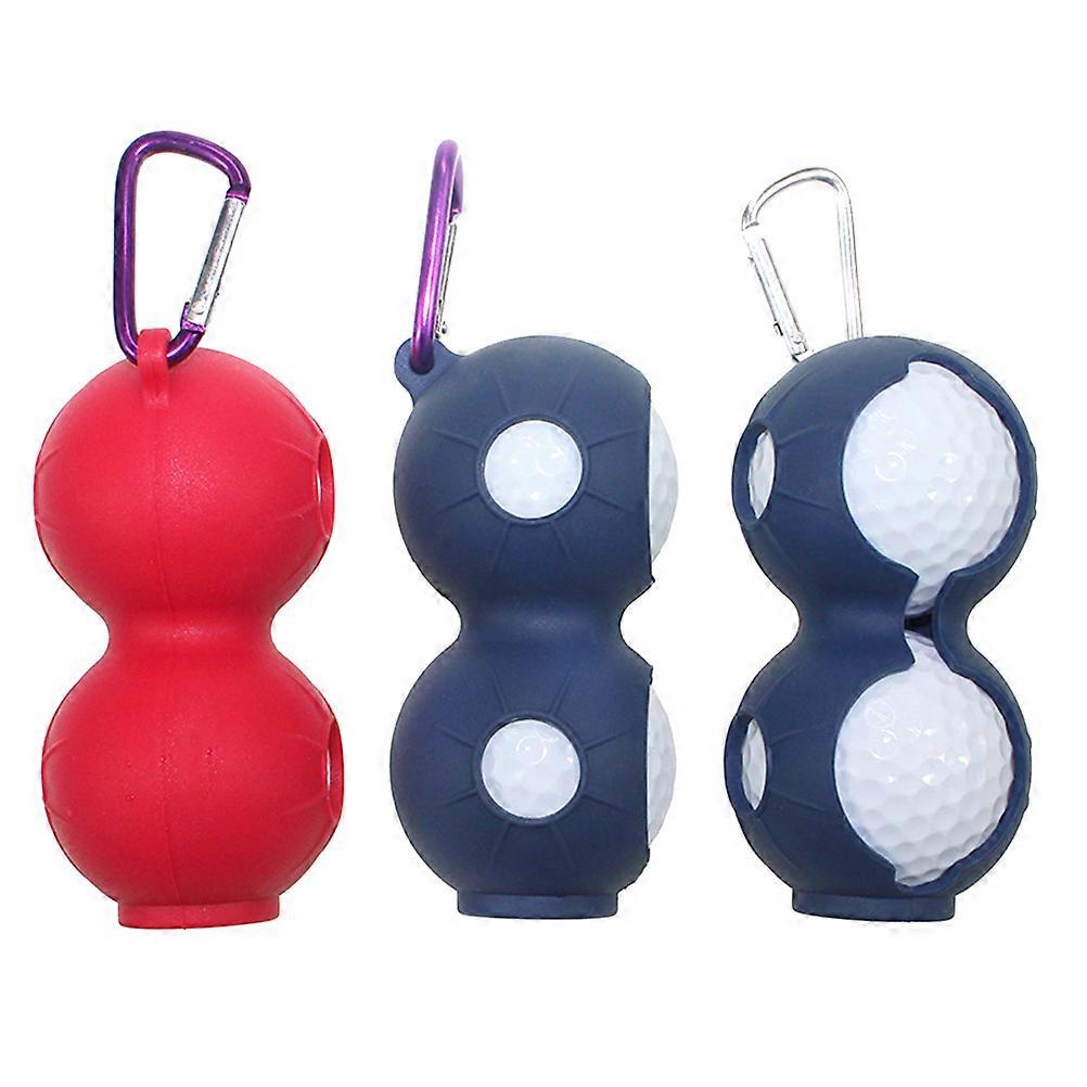 Étui portable en silicone pour balles de golf avec porte-clés (lot de 3) pour la protection et le rangement