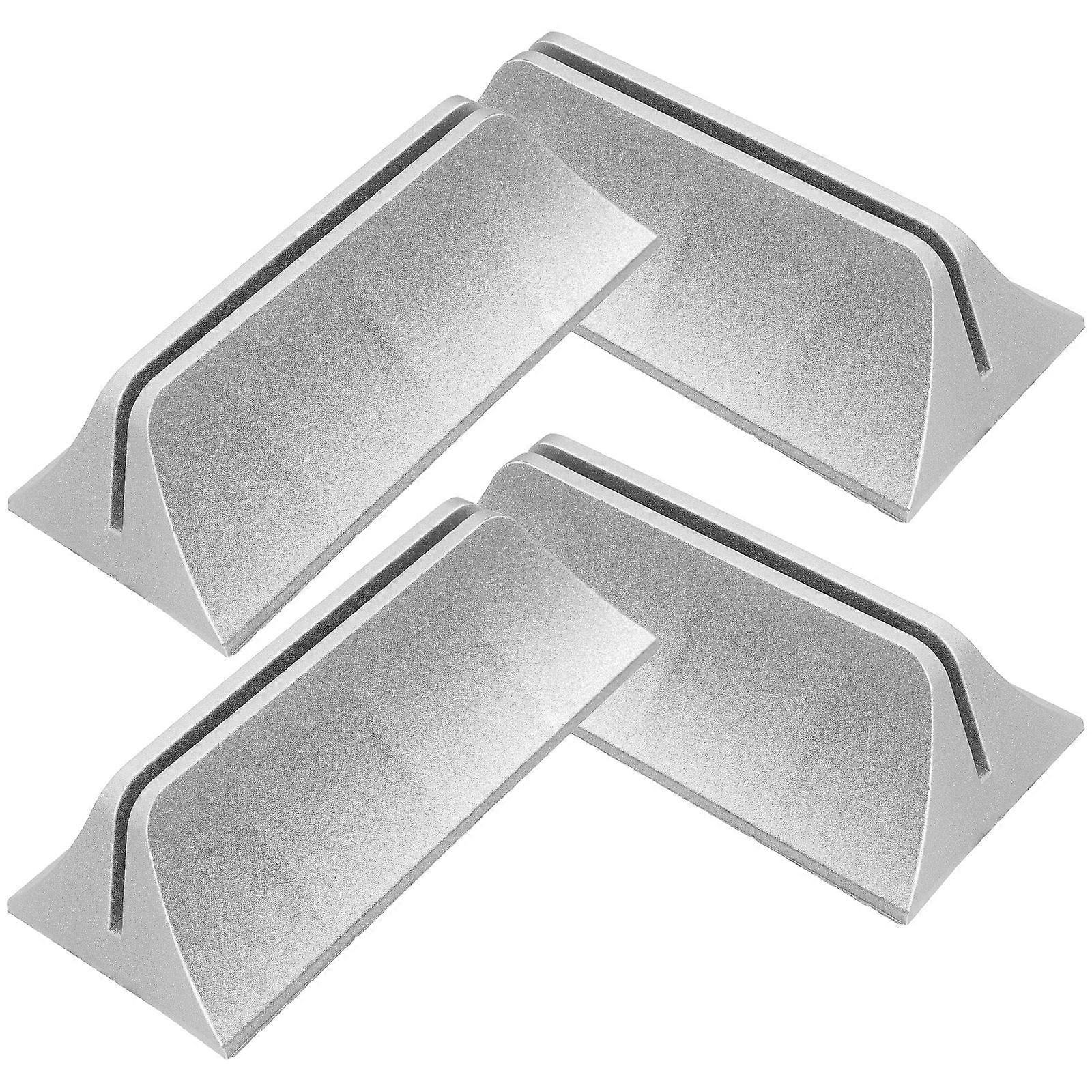 Silver Divider Stand Plastic Divider Brackets for Household Use 4Pcs