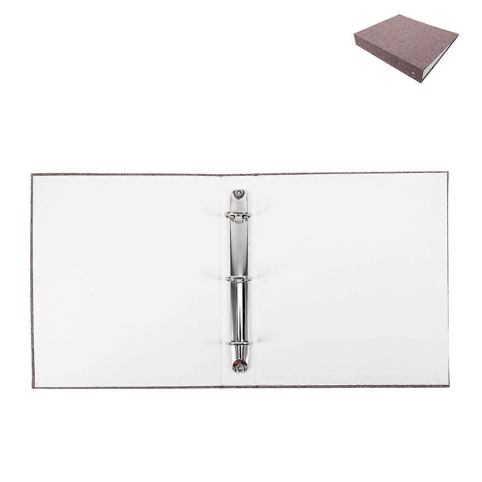 A5 3 Ring Binder Fabric Cover for Office 5Pcs Refillable Notebook Organizer