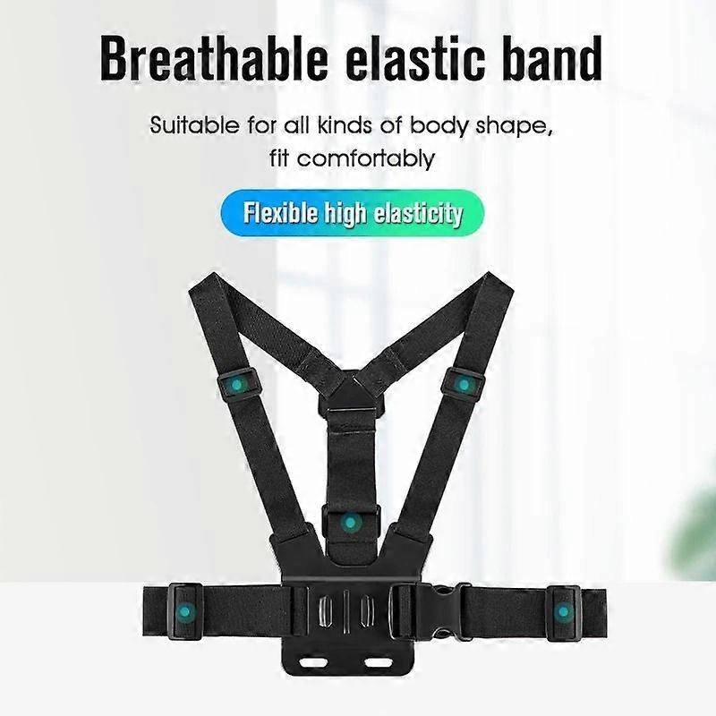 Vlog Chest Strap Quick Release Mount Compatible with DJI GoPro Insta360 Cameras