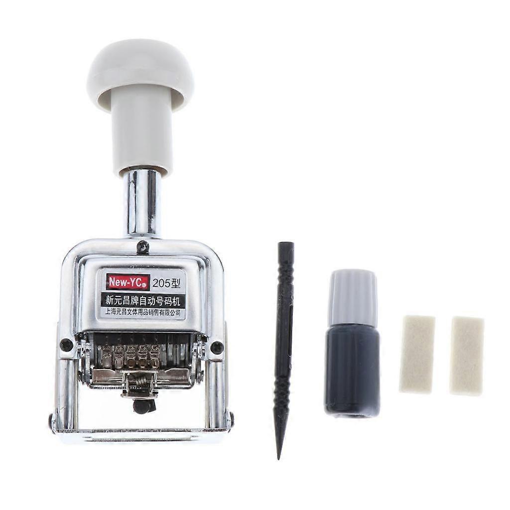 Automatic Inking Numbering Machine With 5 Rollers / Numbers Number.8 X 2.5mm