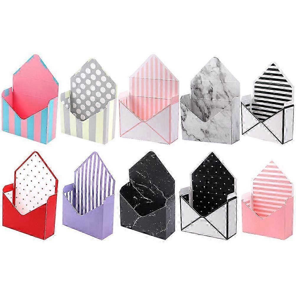 10pcs Random Style Florist Bouquet Envelope Boxes