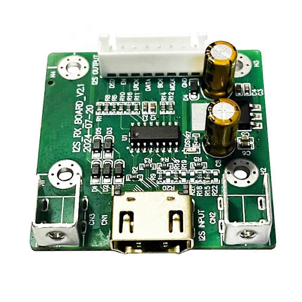 HDMI-Compatible to I2S Receiver Board Differential I2S Signal Conversion DAC Decoder