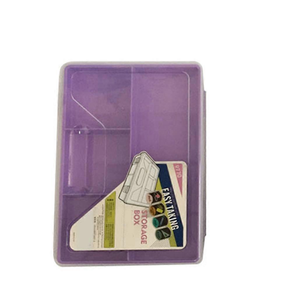 Multifunctional Double Layer Pen Storage Box for Storage Use Purple