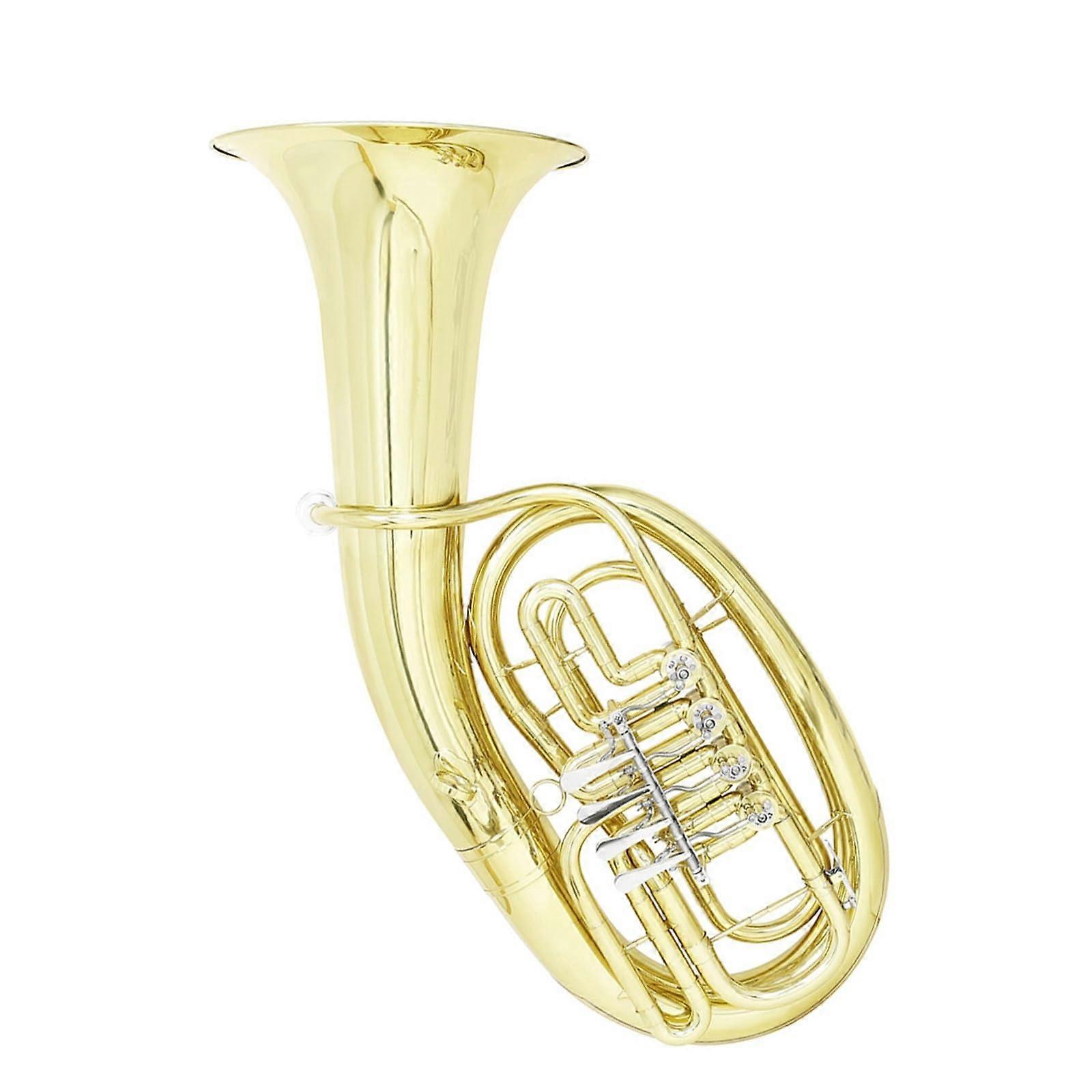 Handmade Brass Euphonium B Flat Four Key Balanced Ergonomic Design Durable Construction