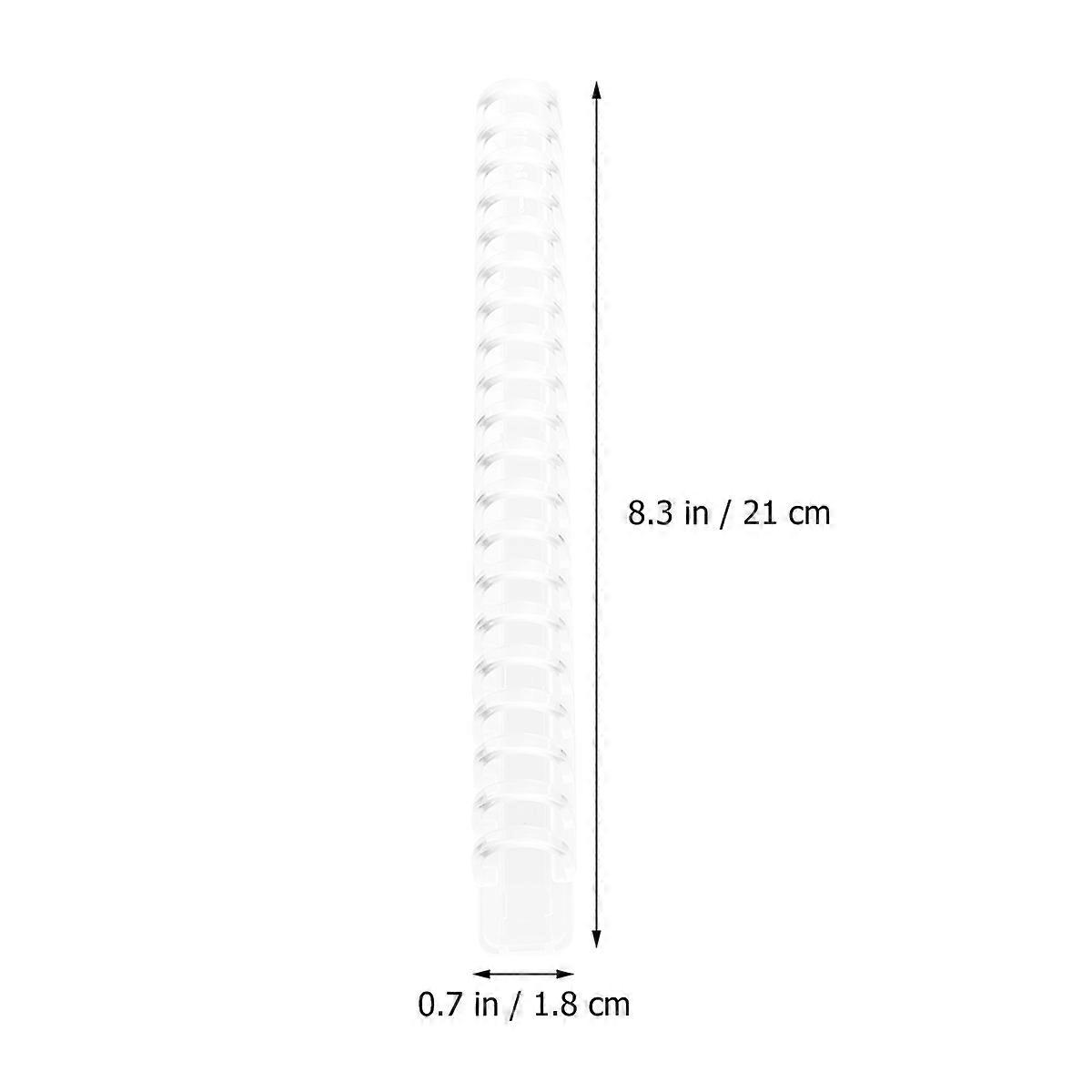 10Pcs Plastic Push-Pull Binder for Office Use with Transparent Clips