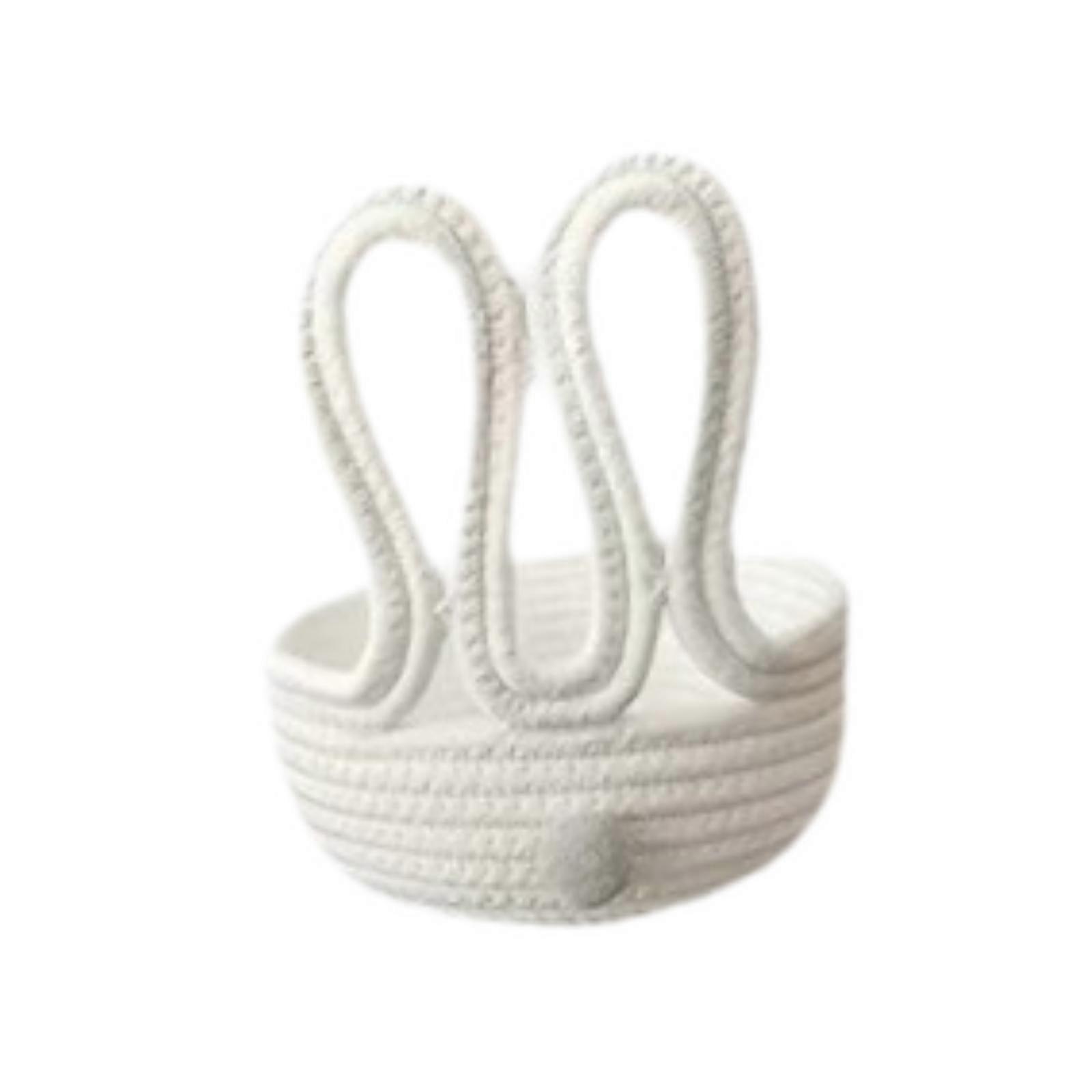 Small Basket Easter Baskets Decor Versatile Woven Baskets Shelf Organizer for