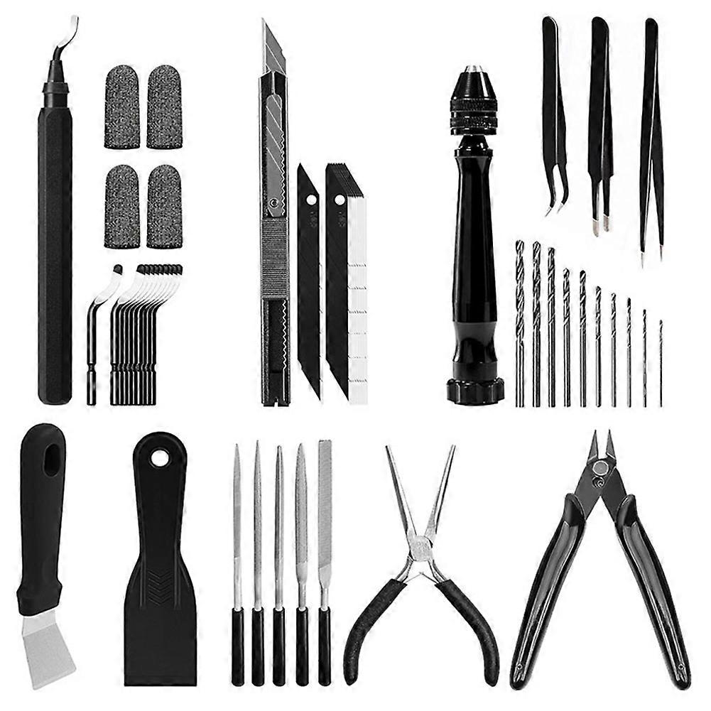 3D Printer Tools Kit Essential,3D Printing Tools Kit,3D Printer Accessories,Deburring Tool,Wire Cutter,Drill