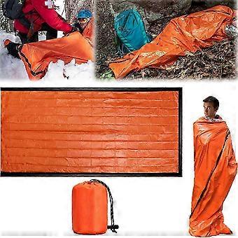 Saco de dormir de emergência Sierra Madre de qualidade premium, 213 cm x 91 cm - Ideal para sobrevivência ao ar livre.