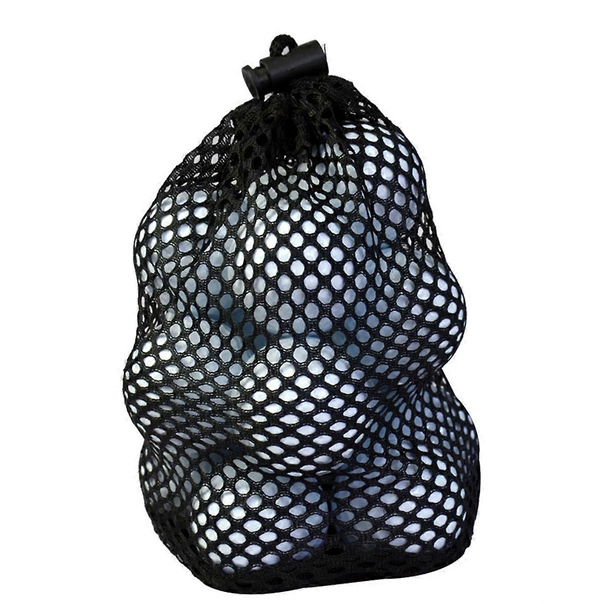 Golf Pouch Drawstring Closure Security for Items Black 2Pcs Mesh Design for Golf Lovers