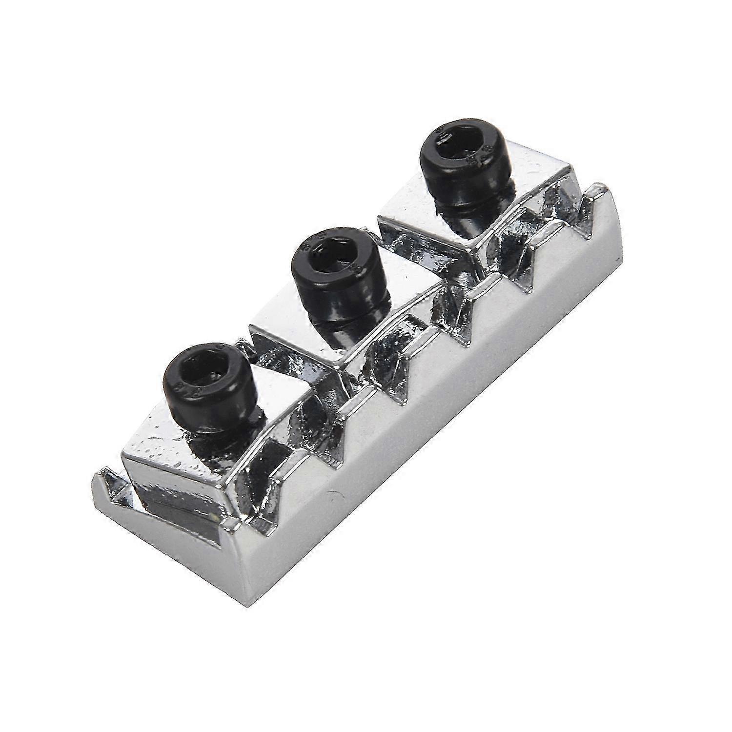 Electric Guitar String Locking Nut compatible with Tremolo Bridge 42.2mm Silver
