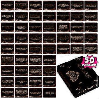 50 Couples Conversation Cards - Ignite Connection, Spark Laughter & Deepen Love on Date Night!