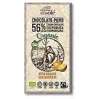 Dark chocolate 56% with orange 100 g