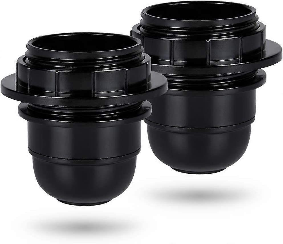 Zwarte E27 Fitting - 2x E27 Lampfitting Kunststof ring - E27 Fitting - E27 Lampfitting Houder-E27 Fitting