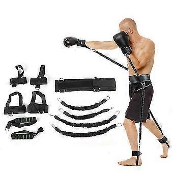 80lb Resistance Band Boxing Suit, Latex Tube Tension Rope for Leg & Waist Training