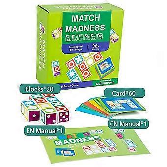 Children's Fun Swinging Jigsaw Puzzle Party Game Logical Thinking Training Variety Interactive Educational Toy-(green)