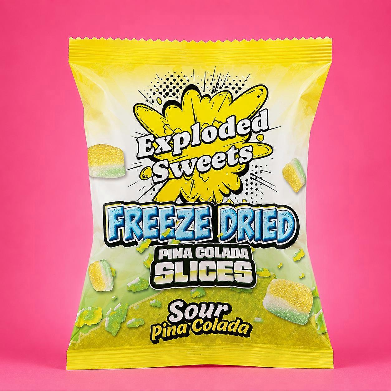 Freeze Dried Piña Colada Slices | Exploded Sweets