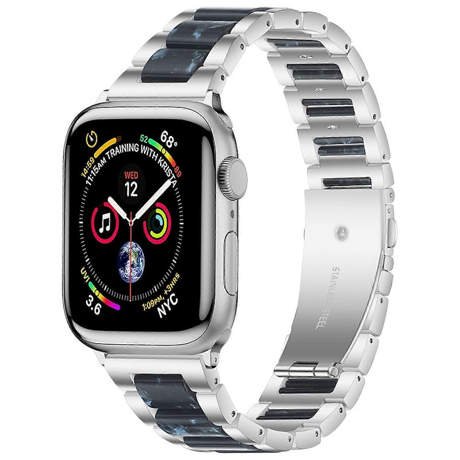 For Apple Watch Series 11 10 42mm / 9 8 7 41 / 6 SE 5 4 40mm Metal / Resin Band