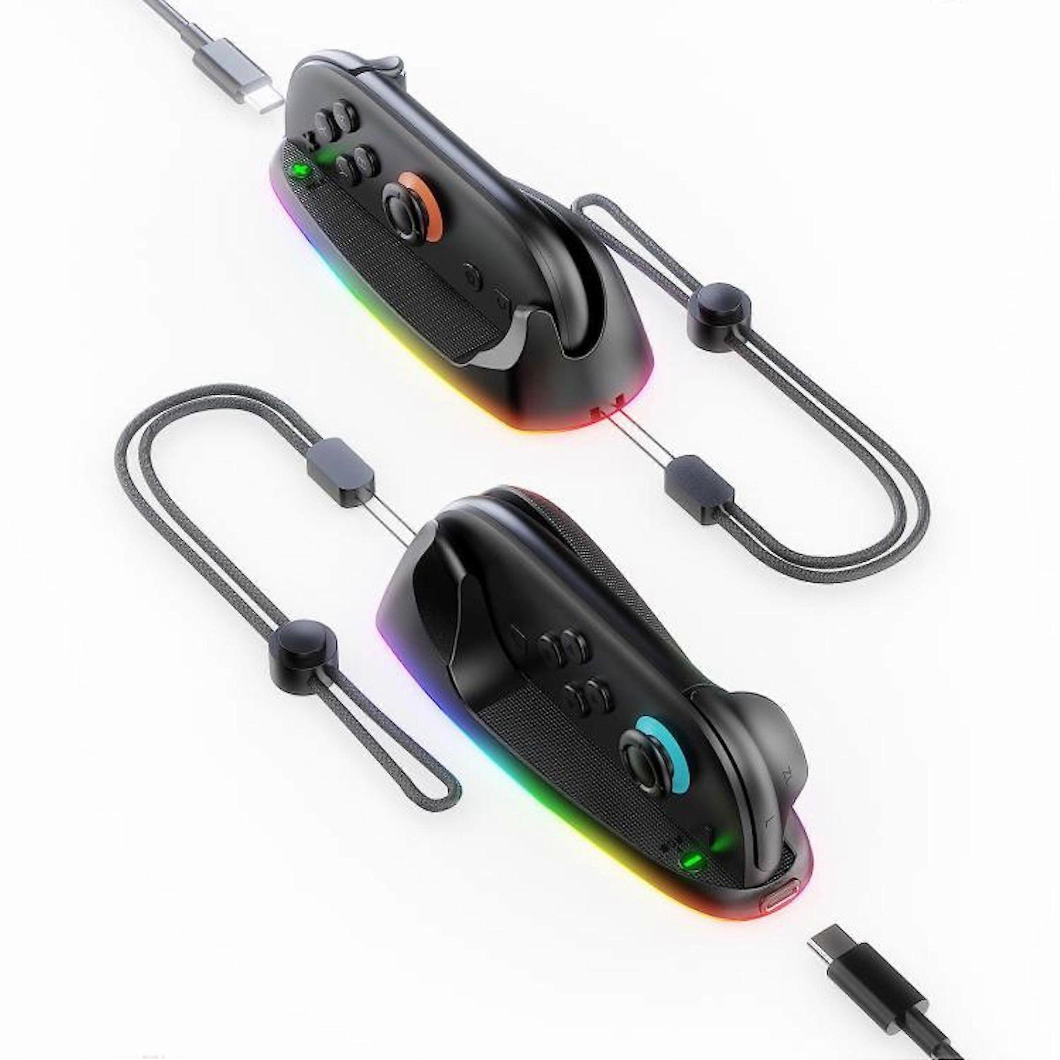 Charging station for mouse and game controller for Nintendo Switch 2, black