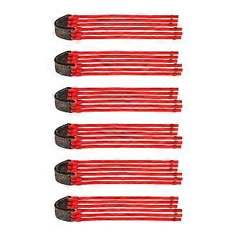 6Pcs Professional Catapult Rubber Bands Natural Latex Card Ball Rubber Bands Outdoor Accessories for Enhances Accuracy Multicolor