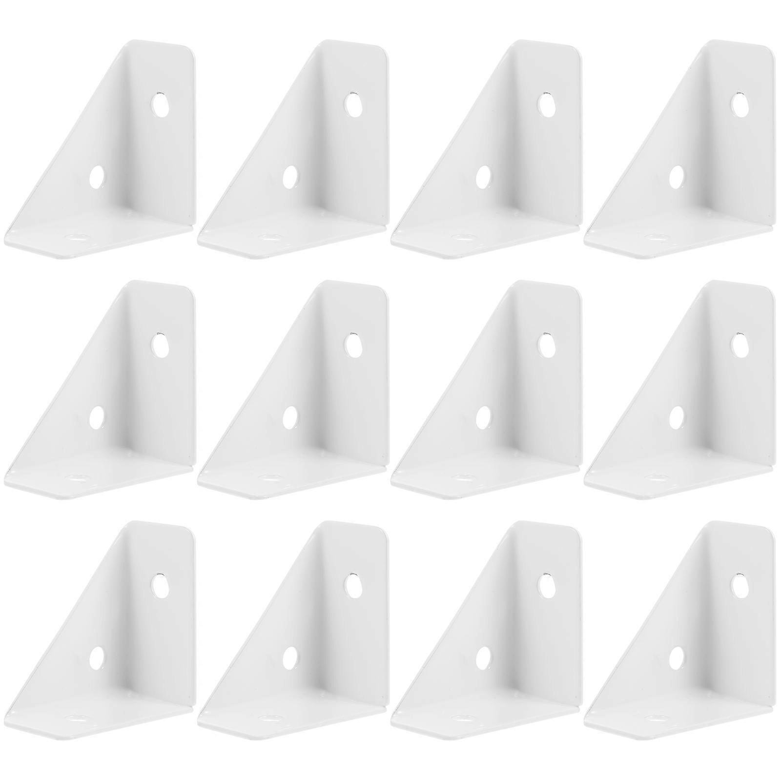 12pcs Corner Brace Table Corner Bracket Cabinet Fastener Triangle Table Corner Brace