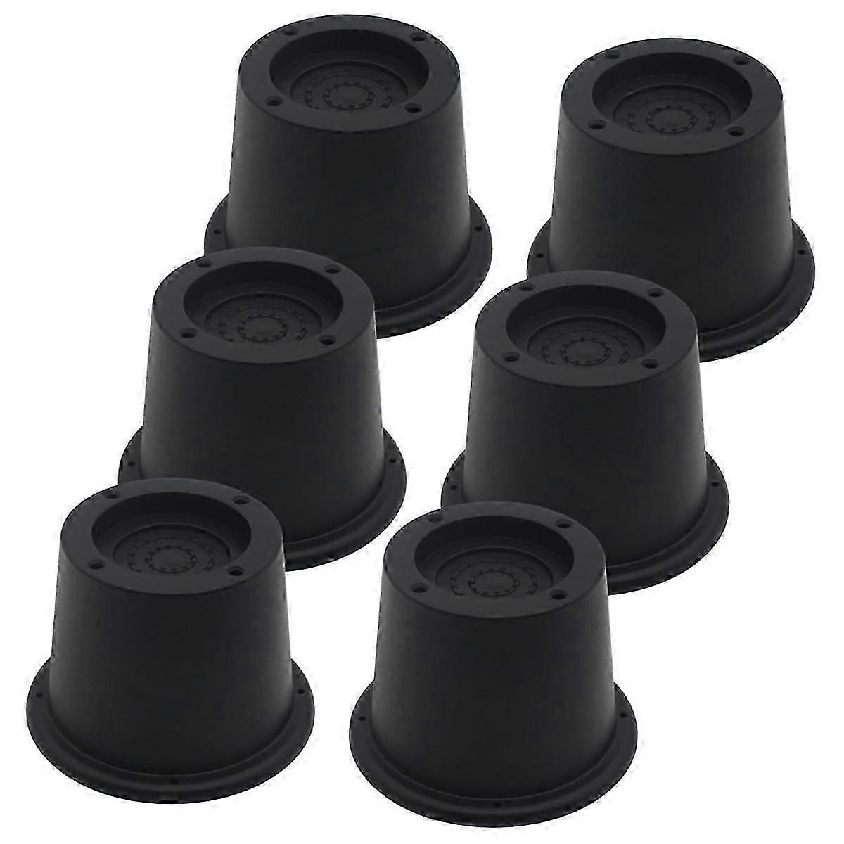 6Pack Elevadores de Móveis Pretos 2.3 Polegadas, Elevadores de Cama Elevadores adequados para Sofá, Sofá, Mesa, Extensores Sup